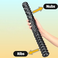 Dildo Doble de Silicona para Mujeres, Simulación de Vagina, Juguetes Sexuales para Lesbianas y Gays, PVC Médico, Color Negro, Envío Directo, Envío Gratis