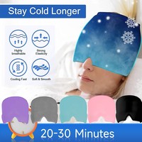 Thérapie par le chaud et le froid, coussin de glace réutilisable pour soulager les migraines, bandeau pour la tête, soulagement des maux de tête et des migraines, gel de glace pour la tête