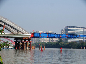 Nhà máy Kết Cấu Thép nhịp lớn Kết Cấu Thép mạ kẽm cầu cầu vượt thang máy giàn thép cho người đi bộ - Product Image 5