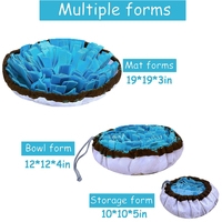 Personnalisé 2 en 1 Pet Slow Eating Enrichissement Dog Feeding Mat Pet Dog Snuffle Mat Training Sniffing Mat for Dogs