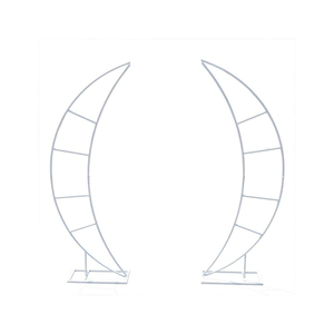Commercio all'ingrosso all'aperto Indoor Iron Metal Gold Arches Half Moon Photo Booth Background Wedding Arch - Product Image 1