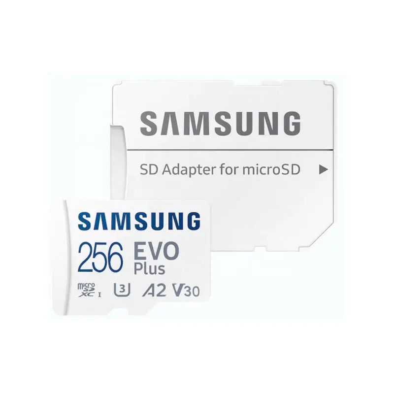 Оригинальная карта памяти Samsung EVO Plus 64 ГБ 128 ГБ 256 ГБ 512 ГБ до 130 м/с 4 К U3 V30 с адаптером SD