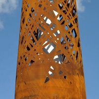 Panneau de revêtement de colonne ACEPLATE, panneau mural en aluminium perforé découpé CNC, panneau mural WPC moderne pour hôtel, intérieur, plus de 5 ans