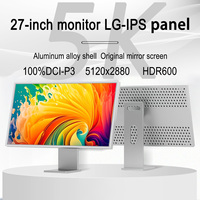 Moniteur Rétina UltraFine 27 Pouces Écran Miroir 5K 5120x2880 60Hz IPS LCD avec Ports Type-C et MacOS pour le Gaming, les Entreprises et les Designers