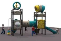 Parc à thème de terrain de jeu commercial personnalisé arc-en-ciel et oiseau pour enfants enfants 3-12 ramper escalade amusant toboggan d'amusement