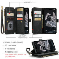 Produits phares de CaseMe Shop pour iPhone 14 Pro Max : Étui de téléphone avec porte-monnaie, poche à monnaie et support pour iPhone 14 Pro Max