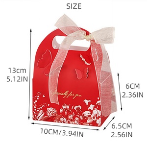 Ins Style Creux Papillon Boîte De Faveur De Mariage Emballage De Bonbons Portable pour Bonbons Fête D'anniversaire Cadeau Anniversaire Célébration - Product Image 2