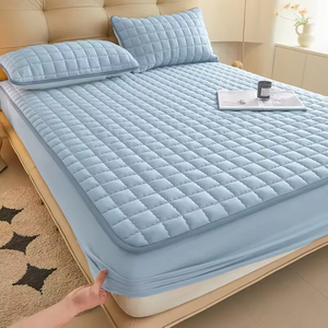 Soft Waterproof Fitted Mattress Protector, Breathable and Noiseless <b>Bed</b> Cover for <b>Comfortable</b> Sleep - Product Image 1