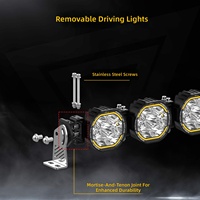 Barra de Luces LED Todoterreno 4X4, Lámpara de Trabajo Montada en el Techo para Ford Bronco, Toyota Tundra, Dodge Ram 1500 TRX, Modificación