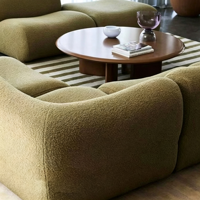Canapé modulaire ergonomique en gros avec support lombaire en mousse haute densité pour appartement et salon, canapé compressé