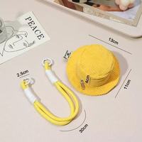 Mini porte-monnaie design chapeau, mini pochette à fermeture éclair, porte-monnaie multifonctionnel, sac portable pour écouteurs
