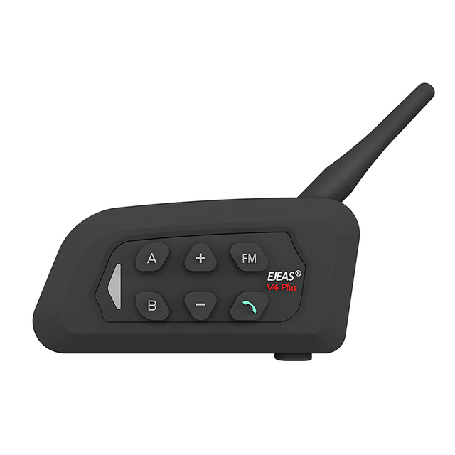 1500M Motorcycle Helmet Intercom for 4 Riders V4 Plus Bike Communication System