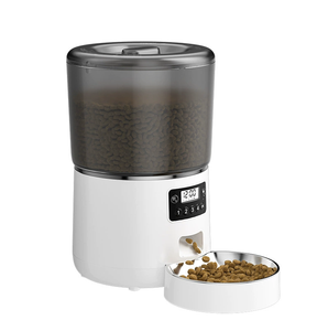 Distributore Automatico di Cibo <span class=keywords><strong>per</strong></span> Animali Domestici da 4L con Controllo WiFi tramite App, Ciotola <span class=keywords><strong>in</strong></span> <span class=keywords><strong>Acciaio</strong></span> Inox <span class=keywords><strong>per</strong></span> Cani e <span class=keywords><strong>Gatti</strong></span> - Product Image 4