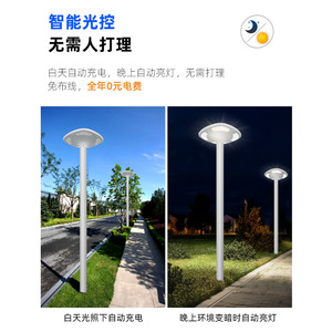 Solar Garden <b>Light</b> Led <b>Wall</b> Mount Water Resistant 50000 Hours Mono Si Solar Cell With <b>Battery</b> Included - Product Image 5