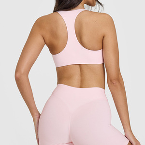 Sujetador deportivo de yoga de alto impacto con sensación de segunda piel, espalda en forma de I, transpirable, ropa deportiva para exteriores, logotipo personalizado para mujer - Product Image 4