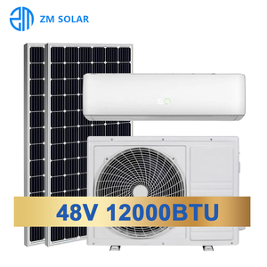 Máy Điều Hòa Không Khí Năng Lượng Mặt Trời Chia Đôi Chạy Bằng Pin Năng Lượng Mặt Trời 12000btu 1.5hp 1ton 100% DC 48V - Product Image 1