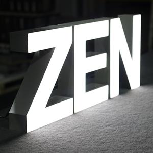 Tùy chỉnh kinh doanh LED chiếu sáng Acrylic thép không gỉ chữ ký trong nhà ngoài trời IP65 không thấm nước điện tử tòa nhà - Product Image 6