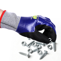 Gants de travail robustes XINGYU en HPPE 15 jauges, enduits de nitrile sablé, résistants à la coupure A4, antidérapants, résistants à l'abrasion, pour l'extérieur, avec logo personnalisé
