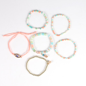 Pulseras de Cuentas para Mujer, Multicapa, con Ojo Turco, Cristal y Diamantes de Imitación, Estilo Boho, Regalo, Joyería, Accesorio de Moda - Product Image 5