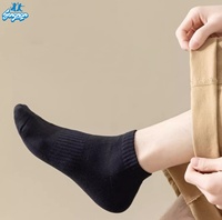 Chaussettes de sport en coton pour homme de haute qualité, anti-odeur, rembourrées, anti-transpiration, anti-frottement, douces, respirantes, printemps-été