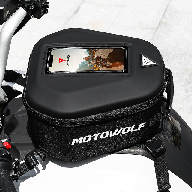 Vintage Waterproof Bike Saddle Bag Tank Motorcycle Tail Bag Motorcycle Tank Back Pack Bag