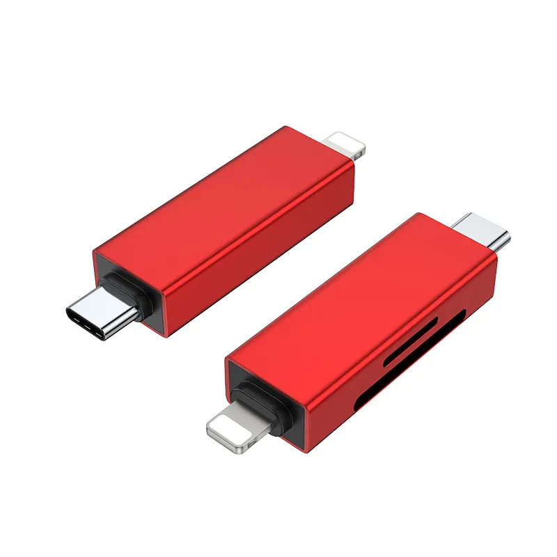 카메라 어시스턴트 CUSTOM 로고 USB 3.1 OTG 카드 리더기 TF SD 카드 리더기 타입 C USB 마이크로 USB 메모리 카드 리더기를 하나로