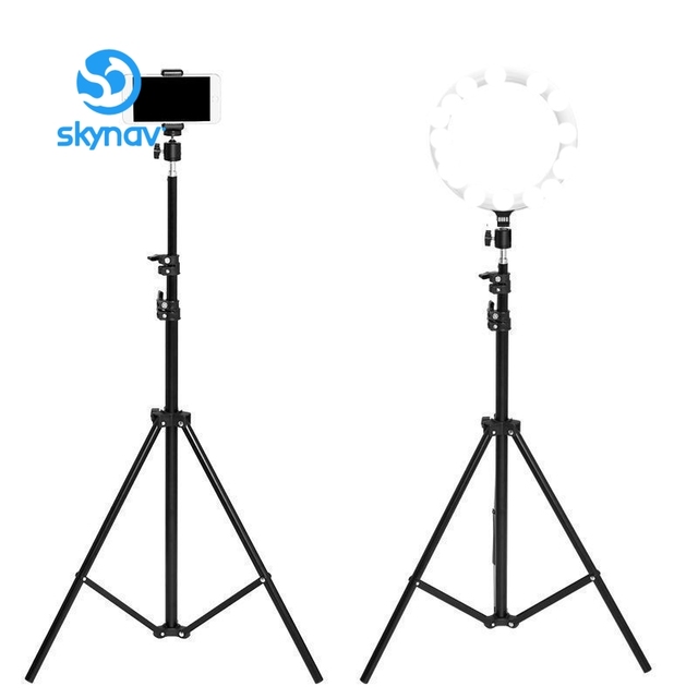 Cheap 2.1m Tripod Light Stand With 1/4 Screw Rotating Ball Head for Softbox Flash Reflector Phone Ring Light Vlog Broadcasting