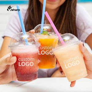 도매 12 온스 16 온스 18 온스 20 온스 24 온스 플라스틱 컵 돔 뚜껑이있는 슬러시 컵 - Product Image 3