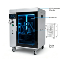 Imprimante 3D industrielle Blast 2 FFF, grand volume d'impression, haute précision, compatible avec les matériaux PEEK, PPS, CF, fibre de carbone, WiFi