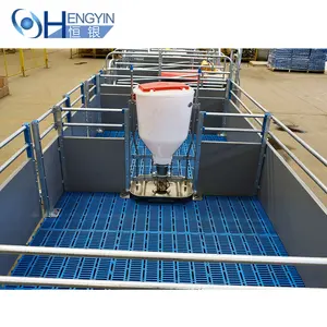 Pig Farm Mest Auto Voeden Plastic Double Side Droog Nat Apparatuur Automatische Hog Varken Feeder Voor Verkoop