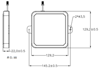 Antenne à longue distance de lecture Interface de lecteur RFID UHF pour la gestion du pesage Antenne de lecteur RFID UHF longue portée