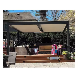 Pérgola Bioclimática Motorizada de Aluminio con Recubrimiento en Polvo, Ecológica, Personalizable, para Patio, Balcón, Jardín - Product Image 5