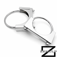 Collier de serrage en U pour échappement en acier inoxydable 304, écrou hexagonal robuste universel de 3,0 pouces pour raccord de silencieux, finition miroir OEM