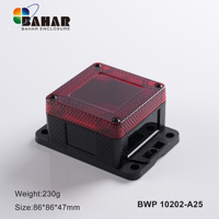 Boîtier industriel en plastique ABS/PC étanche pour circuits imprimés, boîtier électronique et d'instruments, IP68, certifié CE et RoHS, BWP 10202-A