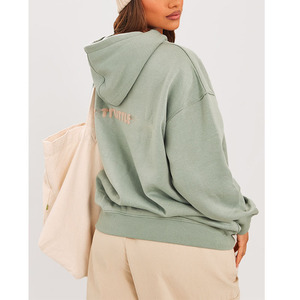 Otoño Invierno sudaderas con capucha de gran tamaño para mujer Heavy Fleece Hip Hop Puff estampado Streetwear Plus Size Casual Pullover 3D Spider OEM - Product Image 2