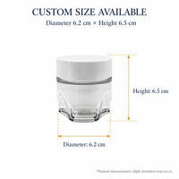 Pot de crème premium écologique en PET de 50g, léger, avec bouchon à vis, pour crème de nuit anti-âge, service d'étiquetage OEM, cosmétique