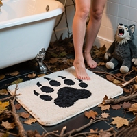 Tapis de pied décoratif Hallowmas absorbant la machine en microfibre tapis tufté personnalisé crâne fantômes doux anti-dérapant et moelleux tapis Barh