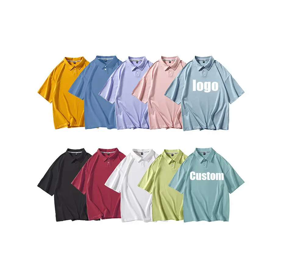 Grosir Kualitas Tinggi Desain Kustom Anda Sendiri Merek Polo Shirt Pria Lengan Pendek Polyester Man Golf Polo T-shirt Shirt