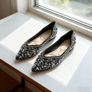 Rhinestone <b>Flat</b> Spring All-Matching Women's Shoes - Product Image 1