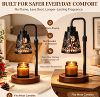 Lampe chauffe-bougie avec minuterie et variateur d'intensité - Cadeaux d'anniversaire pour femmes, décoration de chambre, Noël