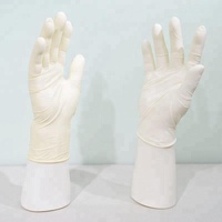 Gants d'examen en Latex pur sans poudre de bonne qualité de Malaisie gants jetables non stériles