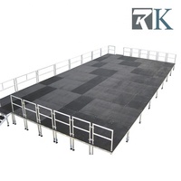 Plate-forme portative de vente chaude d'étape de RK avec la jambe réglable d'étape de taille pour l'événement