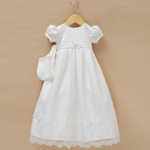 D9158 vestido de <span class=keywords><strong>bautizo</strong></span> de bebé blanco elegante de boda con sombrero - Product Image 1