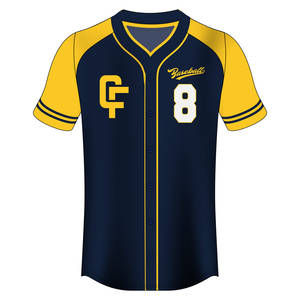 Camisetas de Béisbol Personalizadas - 100% Poliéster Transpirable Antibacteriano de Secado Rápido Unisex - Product Image 1