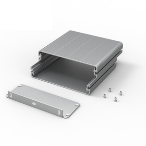 Mesin CNC ekstrusi aluminium penutup elektronik logam kotak persimpangan penutup PCB Din kotak rel - Product Image 4