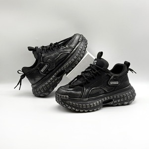 Chaussures de sport montantes en cuir respirant pour hommes, nouvelle collection automne, style tendance et polyvalent, semelles épaisses en caoutchouc pour hommes - Product Image 2