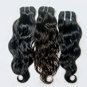 Extensions de cheveux vierges indiens Remy à ondulations profondes, sans nœuds, sans perte, double trame, permanentes et toutes couleurs, 100g, prix d'usine - Product Image 1