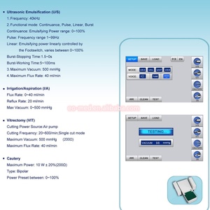 Phacoémulsificateur ophtalmologique à ultrasons portable, machine de phacoémulsification à vendre PE480A - Product Image 4