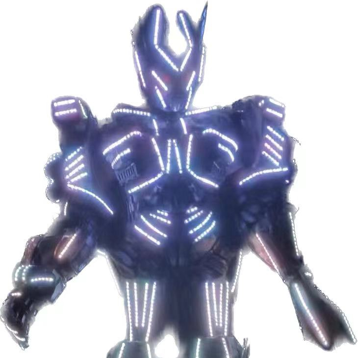 Светодиодный робот костюм искусственные микрофон перевести костюмы для взрослых во французском стиле с дизайном сделаны из материала ЭВА Робот СВЕТОДИОДНЫЙ костюмированную вечеринку