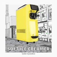 PUDE professionnel 220v Commercial doux saveur unique Machine à crème glacée nouvelle condition petites entreprises friandises à base de lait 1 an